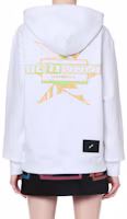 Shop WE11DONE SS21 男女同款白色Logo毛巾布連帽衫 WD-TH1-21-502-U-WH