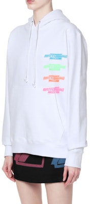 WE11DONE SS21 Unisex Logo Terry Hoodie White WD-TH1-21-502-U-WH Purchase WE11DONE SS21 Unisex Logo Terry Hoodie White WD-TH1-21-502-U-WH