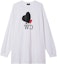 Buy WE11DONE SS21 白色愛心圖案長袖中性休閒T恤。 WD-TT0-21-516-U-WH