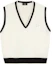 Buy WE11DONE SS21 Rompi Wool Logo V-Neck Unisex Putih. WD-KV1-21-612-U-IV