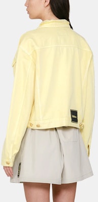 WE11DONE SS21 黃色短版牛仔外套 男女同款 長袖純棉 WD-DJ0-21-321-U-YE Sizing WE11DONE SS21 黃色短版牛仔外套 男女同款 長袖純棉 WD-DJ0-21-321-U-YE