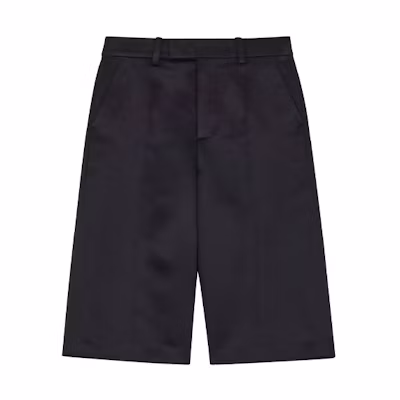 WE11DONE SS22 High-Waisted Loose Fit Casual Shorts Black. WD-PT1-22-267-M-BK