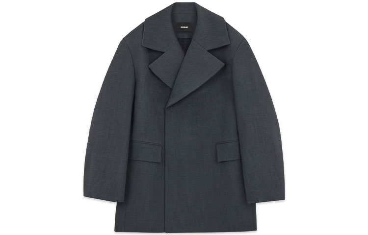 WE11DONE SS22  Oversized Solid Button-Up Coat Deep Gray WD-CT1-22-057-M-DG 圖 2