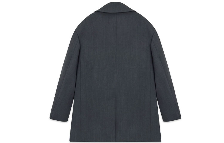WE11DONE SS22  Oversized Solid Button-Up Coat Deep Gray WD-CT1-22-057-M-DG 圖 3