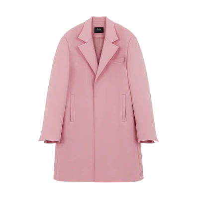 WE11DONE SS22 Pink Single-Breasted Loose Coat. WD-CT1-22-087-M-PK