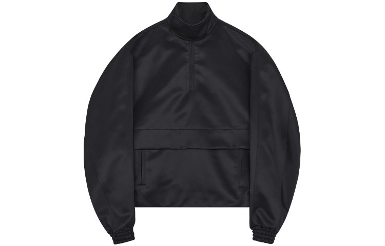 WE11DONE SS22  Satin Reflective Half-Zip Jacket Black. WD-JK1-22-075-M-BK 圖 2