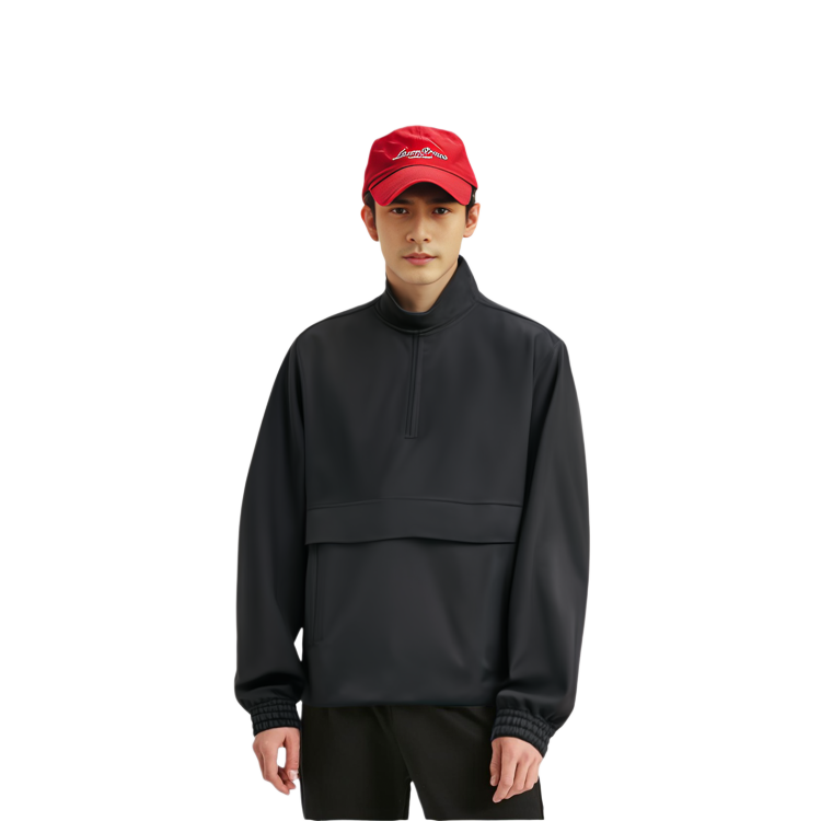 WE11DONE SS22  Satin Reflective Half-Zip Jacket Black. WD-JK1-22-075-M-BK 圖 5