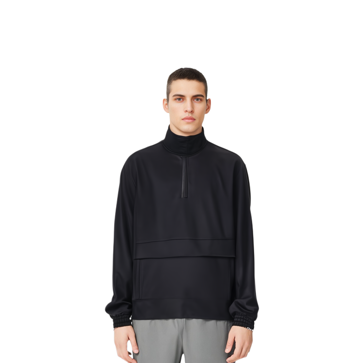 WE11DONE SS22  Satin Reflective Half-Zip Jacket Black. WD-JK1-22-075-M-BK 圖 6