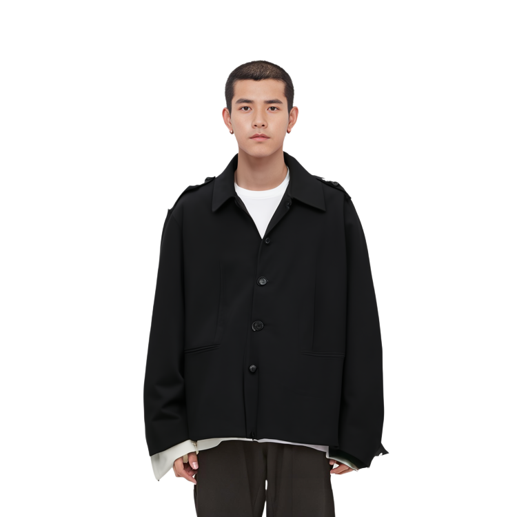 WE11DONE SS22  Solid Color Single-Breasted Jacket Black WD-JK1-22-084-M-BK 圖 7