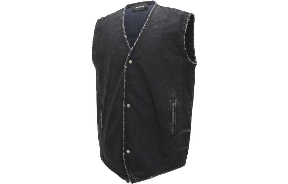 WE11DONE SS22  Washed V-Neck Denim Vest Black WD-DV1-22-362-M-WB 圖 4