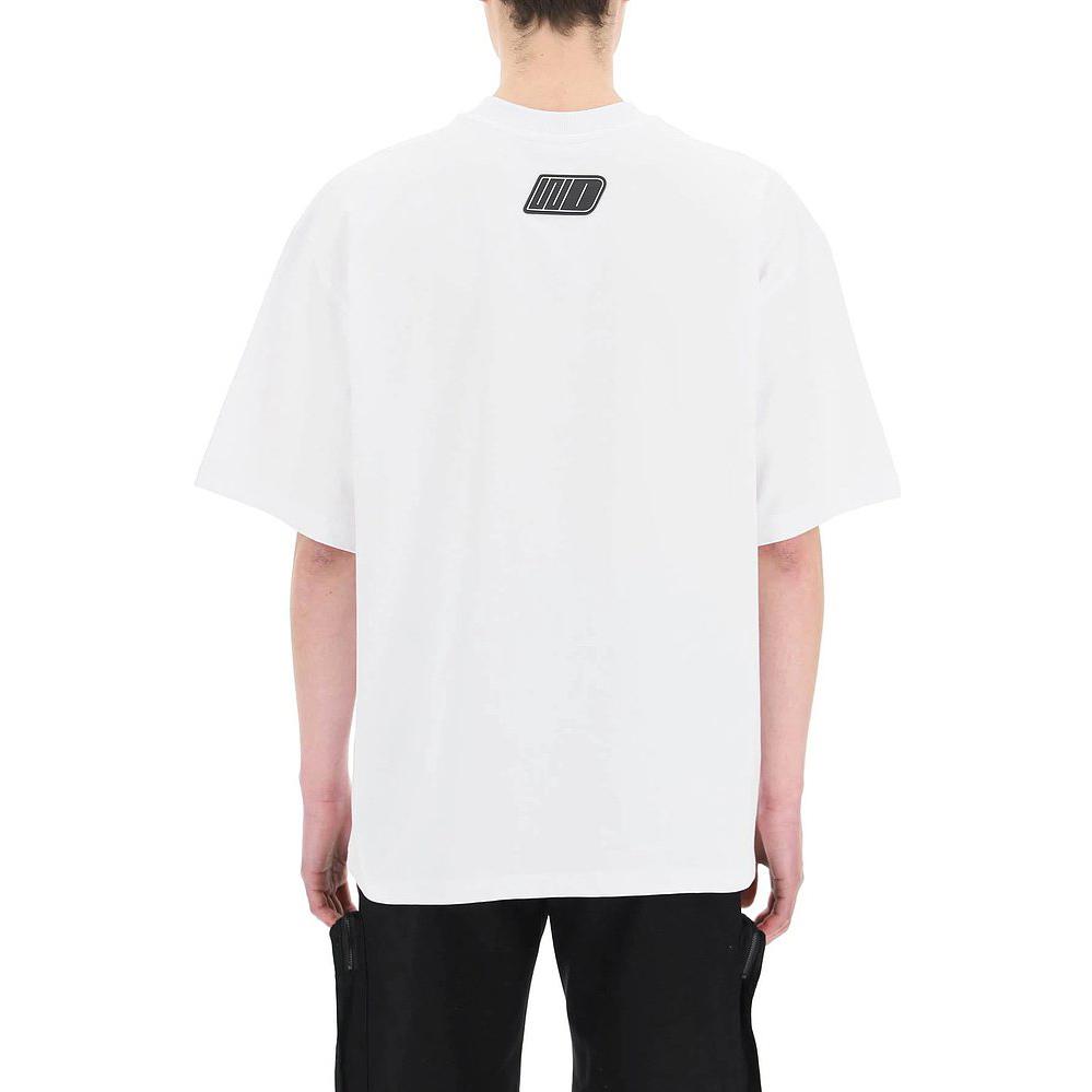 WE11DONE SS22  White Crewneck Short Sleeve T-Shirt with Letter Print WD-TT1-22-630-WH 圖 4