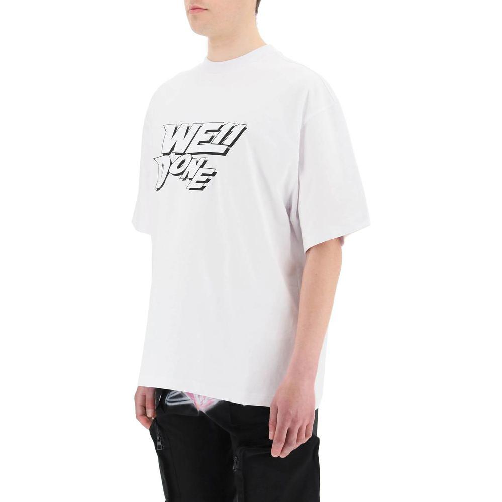 WE11DONE SS22  White Crewneck Short Sleeve T-Shirt with Letter Print WD-TT1-22-630-WH 圖 5
