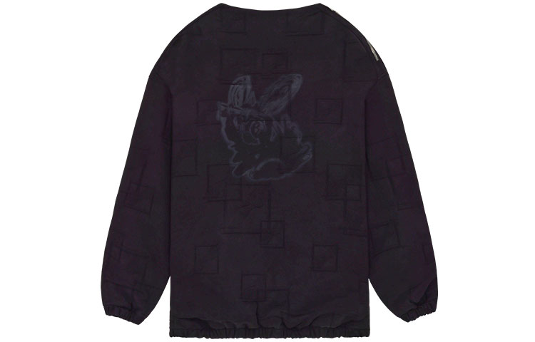 WE11DONE SS22 All-Over Logo Crewneck Sweatshirt Unisex Black WD-BL1-22-114-U-BK