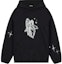 Buy WE11DONE SS22 Angel Glitter Print Unisex Pullover Hoodie Black WD-BL1-22-130-U-BK
