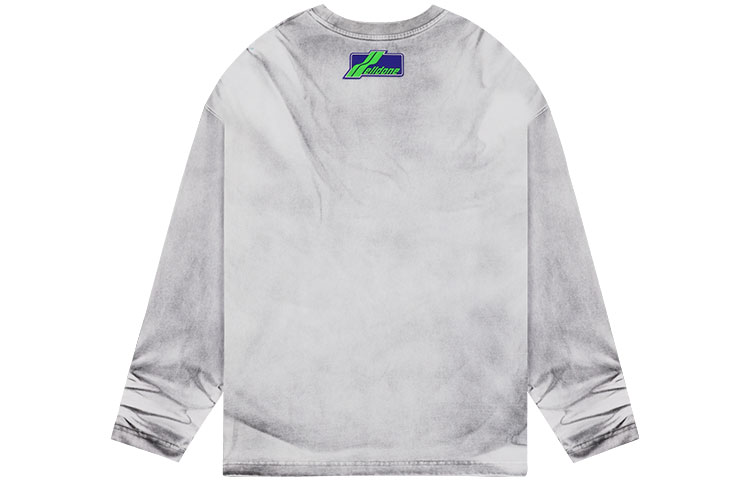 WE11DONE SS22 Archangel Washed Effect Long Sleeve Unisex T-Shirt Grey White WD-TT1-22-728-U-WH 圖 3