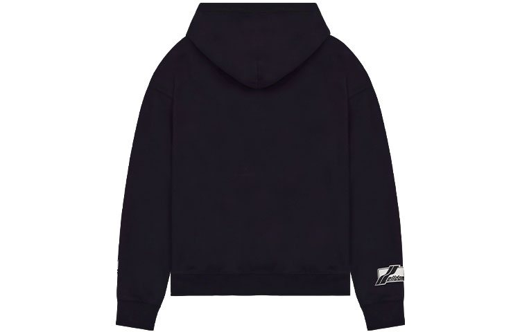 Lookbook WE11DONE SS22 Black 3D Print Logo Hoodie Unisex WD-TH1-22-687-U-BK