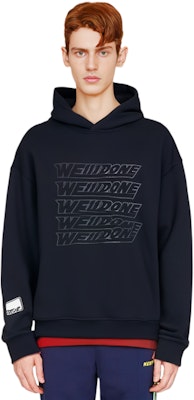 WE11DONE SS22 Black 3D Print Logo Hoodie Unisex WD-TH1-22-687-U-BK Sizing WE11DONE SS22 Black 3D Print Logo Hoodie Unisex WD-TH1-22-687-U-BK
