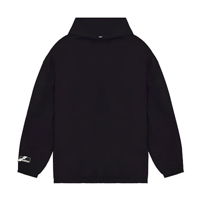 WE11DONE SS22 Black Logo Print Hoodie Unisex WD-BL1-22-202-U-BK