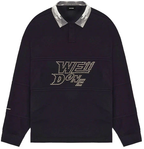 we-11-done-ss-22-black-long-sleeve-polo-with-solid-color-logo-and-stud-design-unisex-wd-tt-1-22-582-u-bk