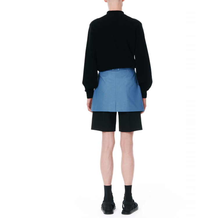 Purchase WE11DONE SS22 藍色拼接層次感休閒短褲 男女通用 WD-PT1-22-274-M-BL