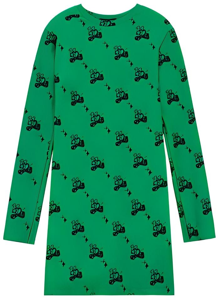 we-11-done-ss-22-cartoon-print-long-sleeve-crew-neck-dress-green-wd-to-1-22-572-w-gr