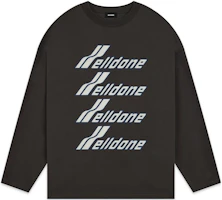 Order WE11DONE SS22 經典標誌印花男女款深灰色長袖衛衣 WD-TT1-22-851-U-CH
