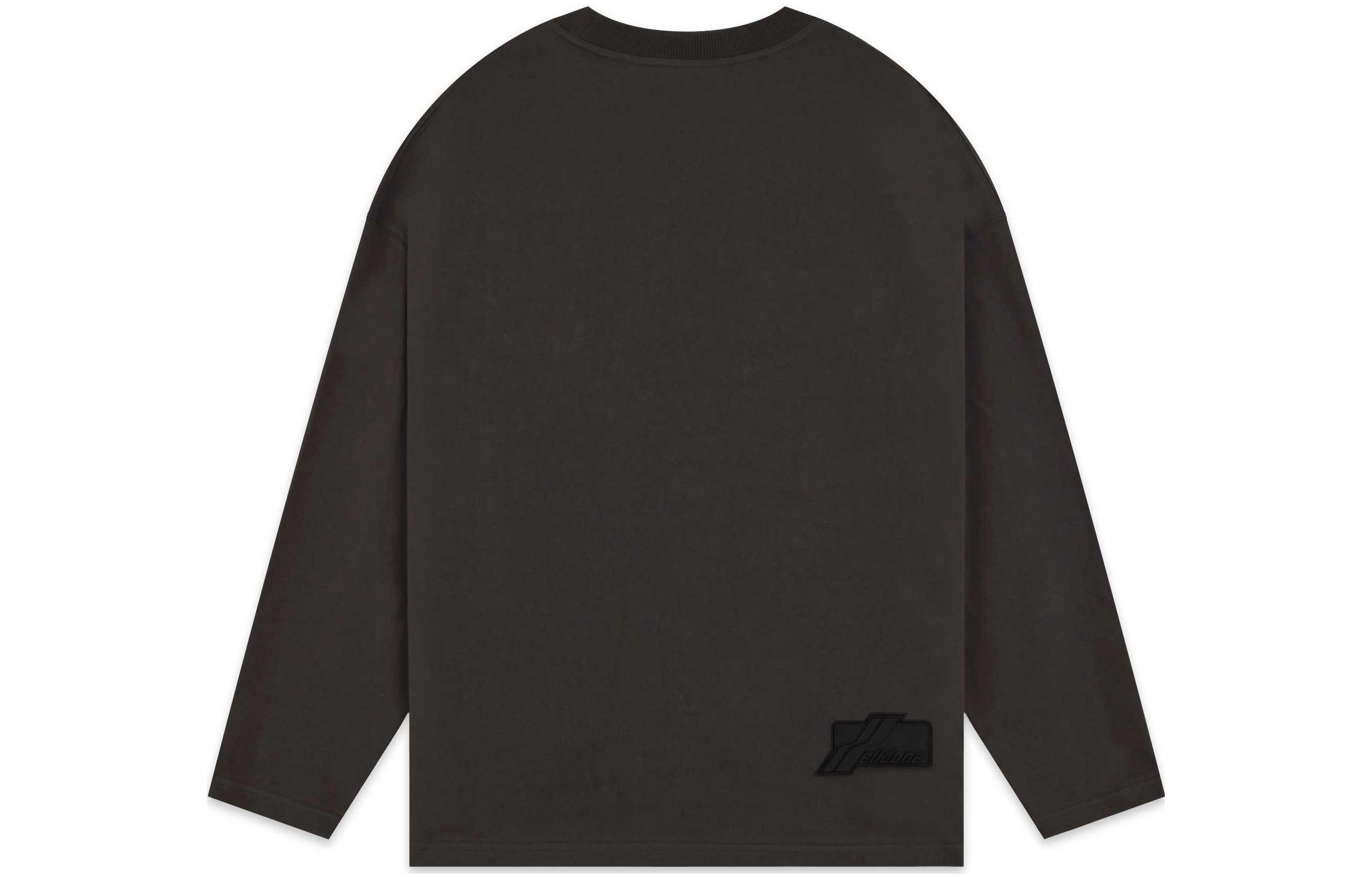 Lookbook WE11DONE SS22 經典標誌印花男女款深灰色長袖衛衣 WD-TT1-22-851-U-CH