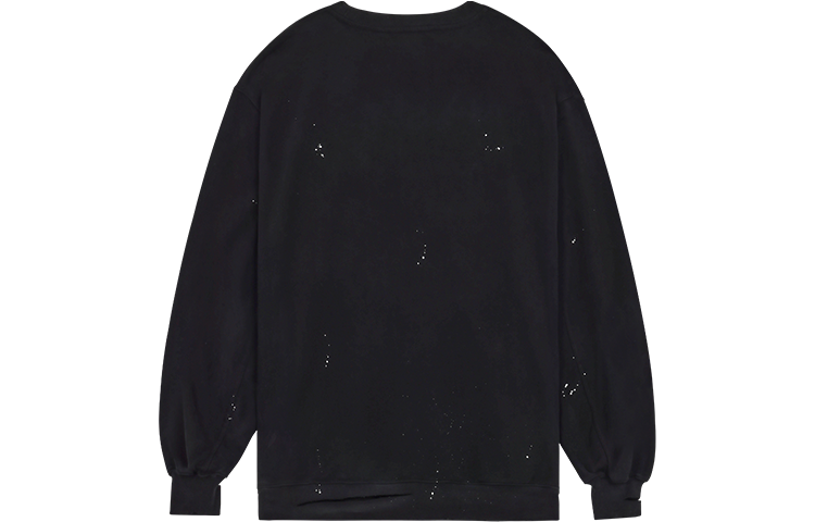 WE11DONE SS22 Distressed Crewneck Long Sleeve Sweatshirt Unisex Black WD-TS1-22-713-U-BK 圖 3