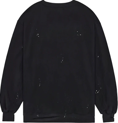 WE11DONE SS22 Distressed Crewneck Lengan Panjang Sweatshirt Unisex Hitam WD-TS1-22-713-U-BK Lookbook WE11DONE SS22 Distressed Crewneck Lengan Panjang Sweatshirt Unisex Hitam WD-TS1-22-713-U-BK