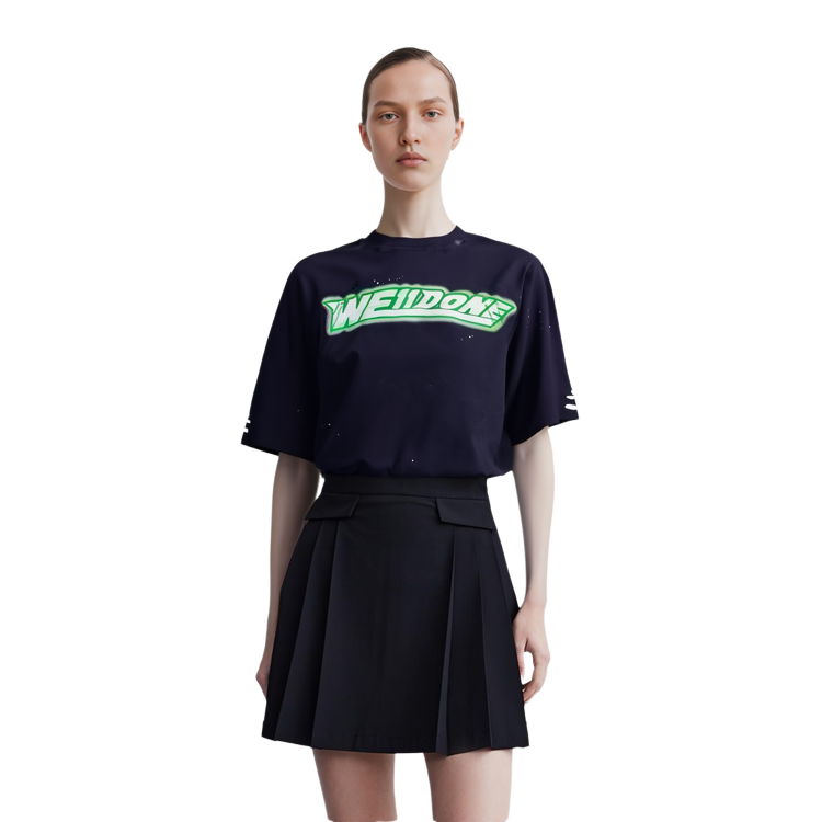 WE11DONE SS22 Distressed Logo Washed T-Shirt Unisex Black WD-TT1-22-551-U-BK 圖 7