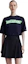 Sizing WE11DONE SS22 做旧徽标水洗男女同款黑色T恤 WD-TT1-22-551-U-BK