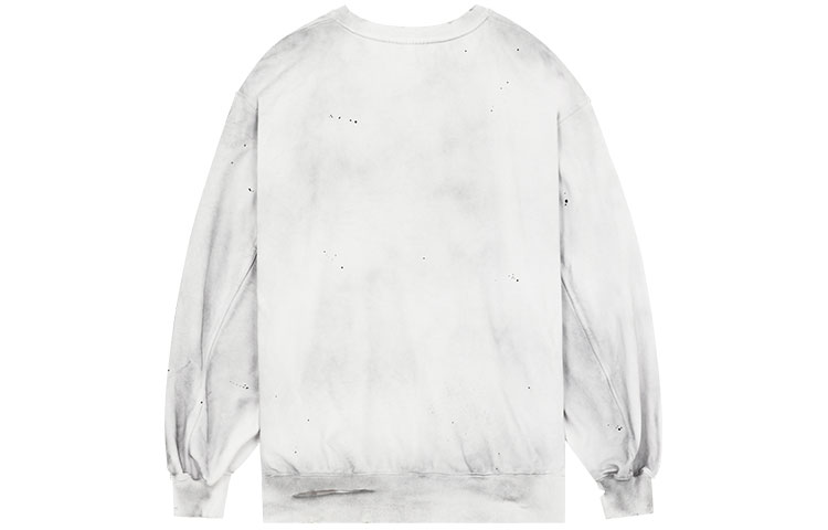 Lookbook WE11DONE SS22 白色做旧卫衣 男女同款 WD-TS1-22-713-U-WH