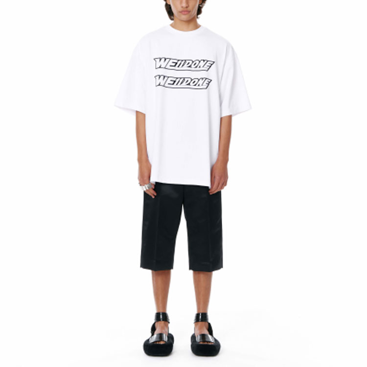 WE11DONE SS22 Double Logo & Heart Graphic Tee Unisex White. WD-TT1-22-683-U-WH 圖 4