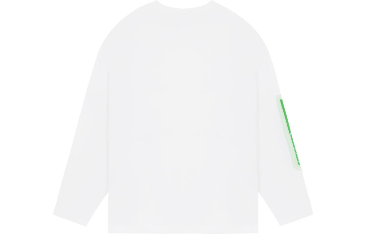 Lookbook WE11DONE SS22 双标简约长袖圆领卫衣 白色 男女通用 WD-TT1-22-640-U-WH