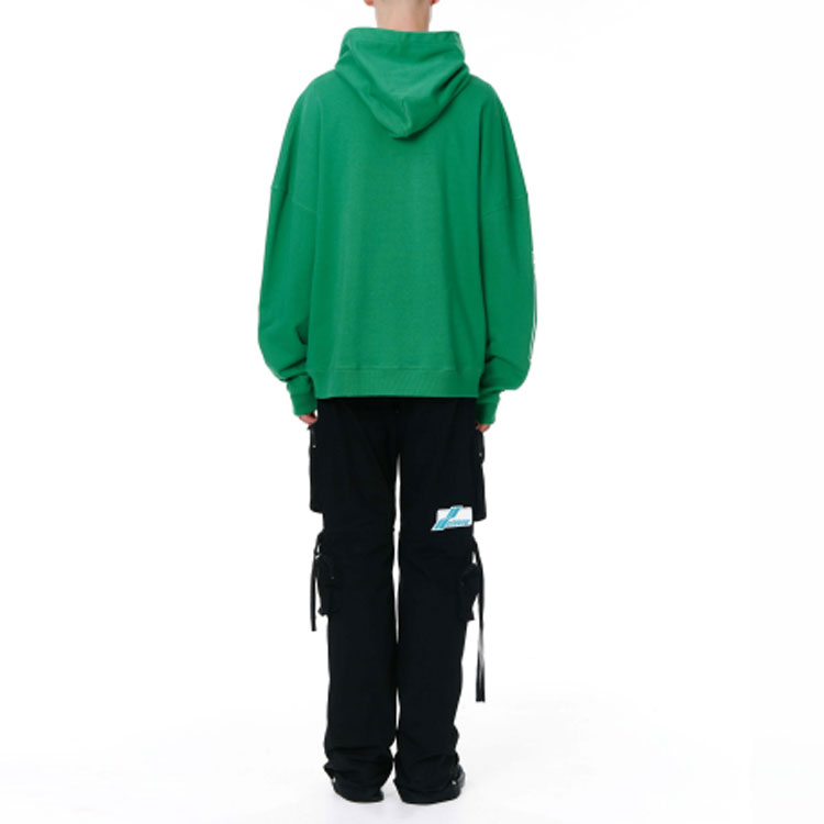 WE11DONE SS22 Geometric Logo Contrast Hoodie Unisex Green WD-TH1-22-677-U-GR 圖 5