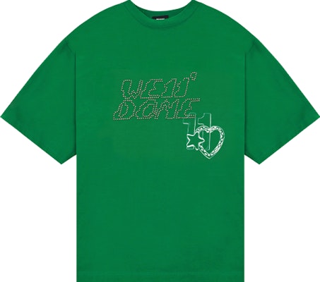 WE11DONE SS22 綠色愛心LOGO男女款圓領T恤。 WD-TT1-22-690-U-GR Order WE11DONE SS22 綠色愛心LOGO男女款圓領T恤。 WD-TT1-22-690-U-GR