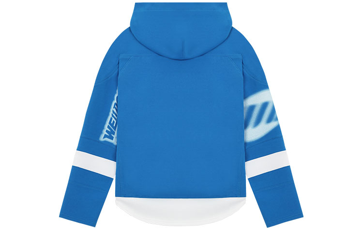 WE11DONE SS22 Irregular Logo Print Hoodie Unisex - Blue. WD-TH1-22-562-U-BL 圖 3