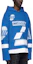 Shop WE11DONE SS22 Irregular Logo Print Hoodie Unisex - Blue. WD-TH1-22-562-U-BL