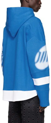 WE11DONE SS22 Irregular Logo Print Hoodie Unisex - Blue. WD-TH1-22-562-U-BL Purchase WE11DONE SS22 Irregular Logo Print Hoodie Unisex - Blue. WD-TH1-22-562-U-BL