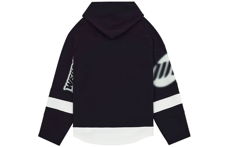 WE11DONE SS22 Irregular Logo Print Hoodie Unisex Black. WD-TH1-22-562-U-BK 圖 3
