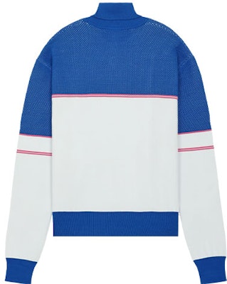 WE11DONE SS22 Logo Color-Block High Neck Pullover Sweater Unisex Blue. WD-KT1-22-617-U-BL Lookbook WE11DONE SS22 Logo Color-Block High Neck Pullover Sweater Unisex Blue. WD-KT1-22-617-U-BL