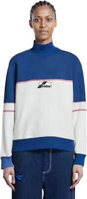 WE11DONE SS22 Logo Color-Block High Neck Pullover Sweater Unisex Blue. WD-KT1-22-617-U-BL Shop WE11DONE SS22 Logo Color-Block High Neck Pullover Sweater Unisex Blue. WD-KT1-22-617-U-BL