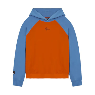 WE11DONE SS22 Logo Colorblock Crewneck Sweatshirt Unisex Blue WD-TH1-22-707-U-SK