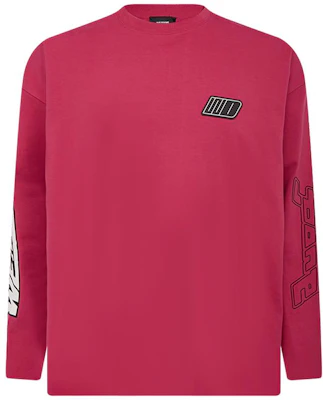 WE11DONE SS22 Logo Crewneck Long Sleeve T-Shirt Unisex Pink AA-UJW-01-49O-T-02 Order WE11DONE SS22 Logo Crewneck Long Sleeve T-Shirt Unisex Pink AA-UJW-01-49O-T-02
