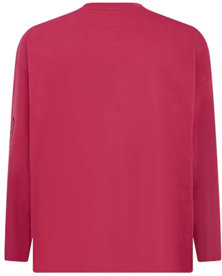 WE11DONE SS22 Logo Crewneck Long Sleeve T-Shirt Unisex Pink AA-UJW-01-49O-T-02 Lookbook WE11DONE SS22 Logo Crewneck Long Sleeve T-Shirt Unisex Pink AA-UJW-01-49O-T-02