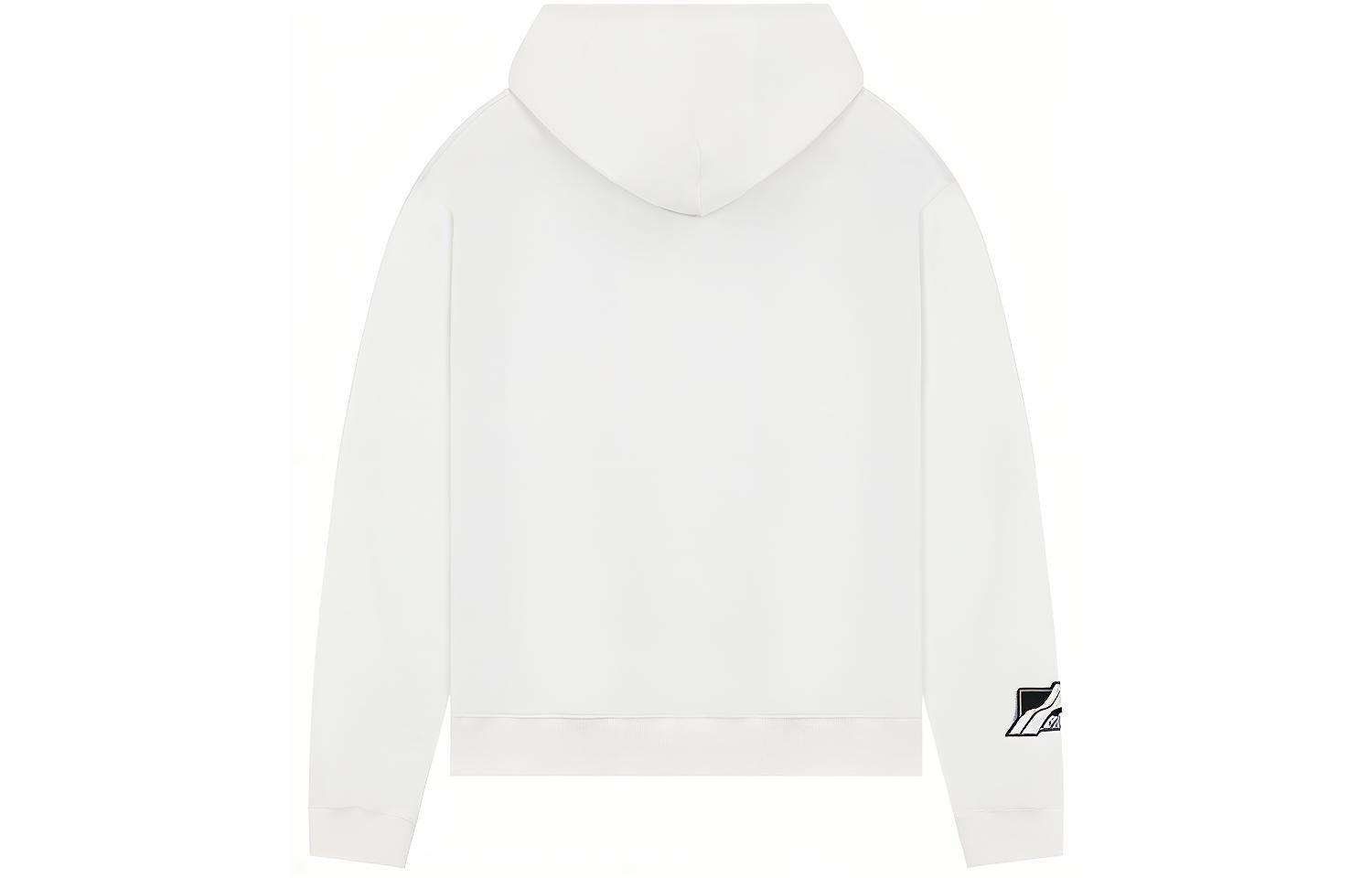 Lookbook WE11DONE SS22 标志抽绳连帽衫 男女同款 白色 WD-TH1-22-622-U-WH