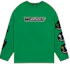 Buy WE11DONE SS22 幾何徽標長袖綠色大學T 恤 情侶適用 WD-TT1-22-629-U-GR