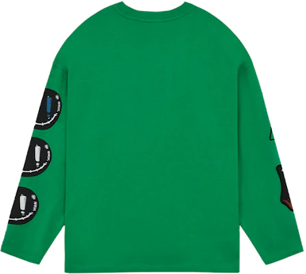 WE11DONE SS22 幾何徽標長袖綠色大學T 恤 情侶適用 WD-TT1-22-629-U-GR Lookbook WE11DONE SS22 幾何徽標長袖綠色大學T 恤 情侶適用 WD-TT1-22-629-U-GR