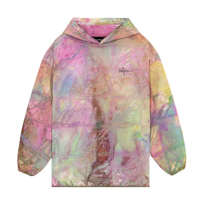 WE11DONE SS22 Logo Gradient Hoodie Unisex Pink Blue WD-JP1-22-014-U-MX