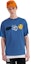 Shop WE11DONE SS22 Logo Heart Print Blue Unisex Crewneck T-Shirt WD-TT1-22-672-U-BL